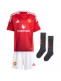 Manchester United Alejandro Garnacho #17 Hjemmedraktsett Barn 2024-25 Korte ermer (+ bukser)